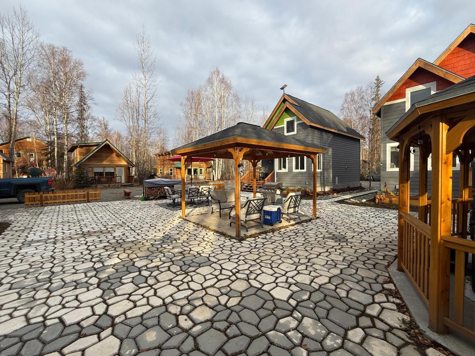 Talkeetna Log Cabin With Hot Tub Unit 2 エクステリア 写真
