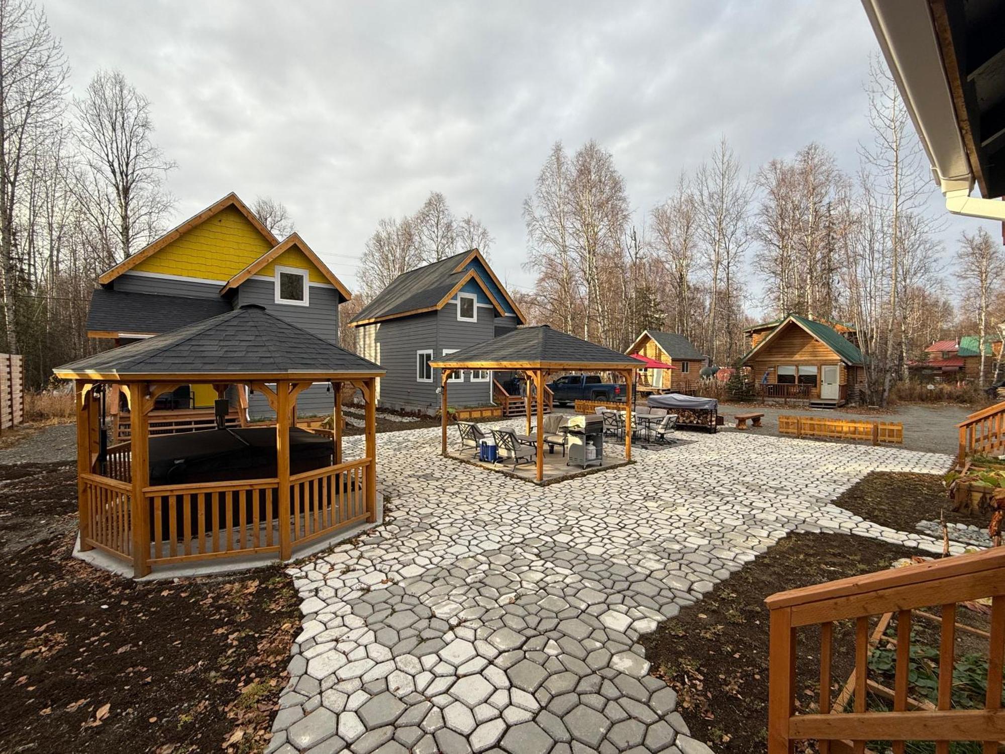 Talkeetna Log Cabin With Hot Tub Unit 2 エクステリア 写真